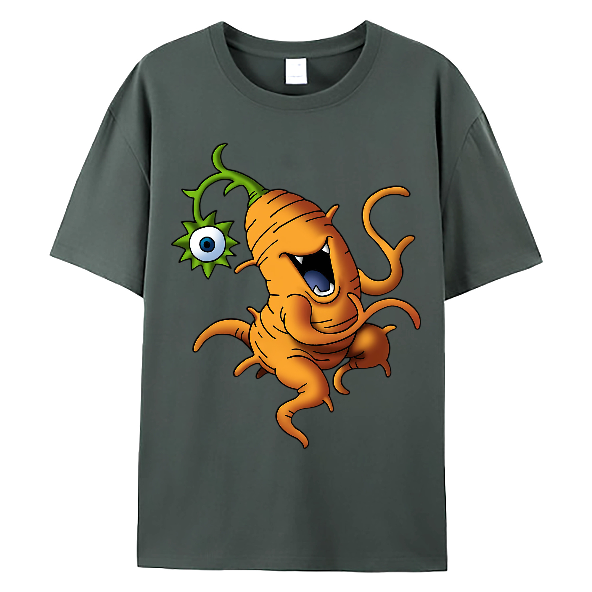 （画像用） ドラゴンクエスト Doragon Kuesuto Dragon Quest 綿100％ メンズ半袖Tシャツ｜肌触りやわらか＆通気性